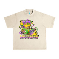 Sandshell louisiana mardi gras state map Urban Heavy Tee - LillyAllenDesigns