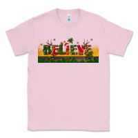 Bubblegum Pink christmas believe Classic Tee - BundleAndBundleShop