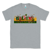Heather Grey christmas believe Classic Tee - BundleAndBundleShop