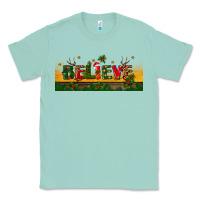 Seafoam christmas believe Classic Tee - BundleAndBundleShop