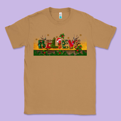 Christmas Believe Classic Tee Designed By Bundleandbundleshop
