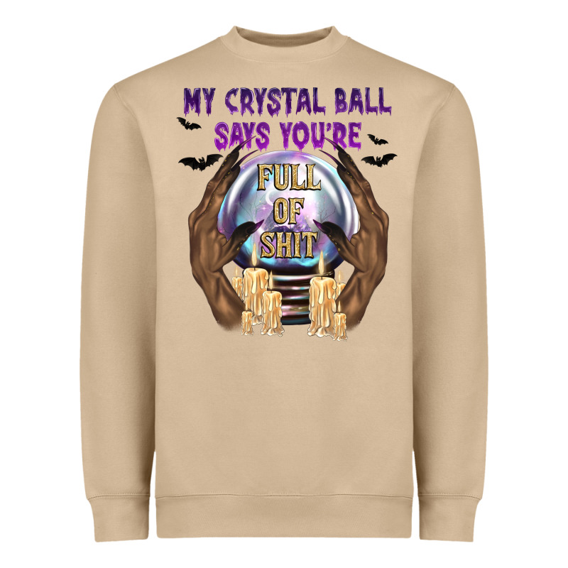 My Crystal Ball Says You're Heavyweight Sweatshirt by texasbilliewilder | Teevron