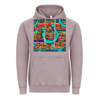 Vintage Zinc Western Horseshoe And Arrow With Leopard And Serape Seamless Pattern Vintage Hoodie - BundleAndBundleShop