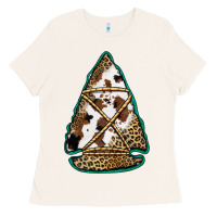 Bone cowhide leopard arrowhead Ladies Tee - Jasminsmagicworld