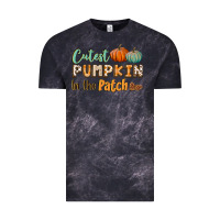 Cloud Black cutest pumpkin in the patch Vintage Tee - BundleAndBundleShop