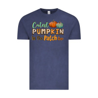 Vintage Denim cutest pumpkin in the patch Vintage Tee - BundleAndBundleShop