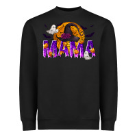 Black Halloween Mama Heavyweight Sweatshirt - texasbilliewilder
