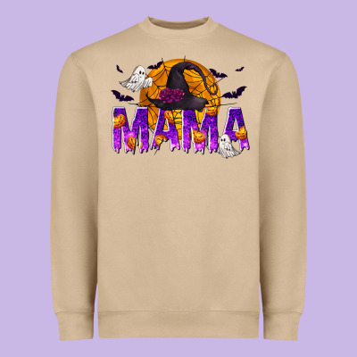 Halloween Mama Heavyweight Sweatshirt Designed By Texasbilliewilder