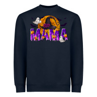 Navy Halloween Mama Heavyweight Sweatshirt - texasbilliewilder