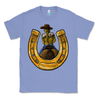 Colony Blue horseshoe and cowgirl Classic Tee - JahusDesignShop