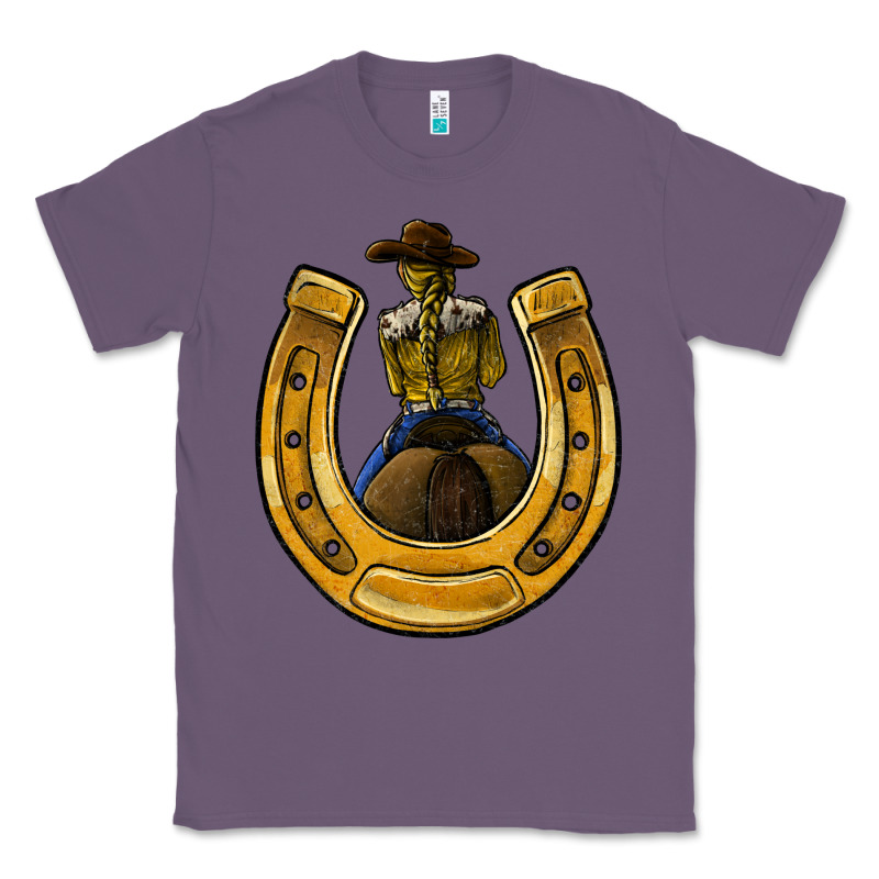 Horseshoe And Cowgirl Classic Tee by JahusDesignShop | Teevron