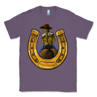 Lavender horseshoe and cowgirl Classic Tee - JahusDesignShop
