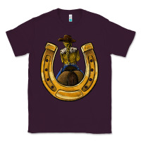 Plum horseshoe and cowgirl Classic Tee - JahusDesignShop