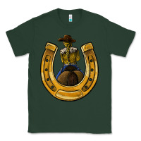 Sports Green horseshoe and cowgirl Classic Tee - JahusDesignShop
