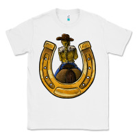 White horseshoe and cowgirl Classic Tee - JahusDesignShop