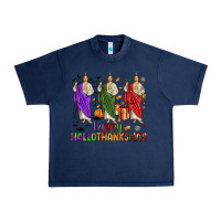 Navy san judas happy  hallothanksmas Urban Heavy Tee - JahusDesignShop