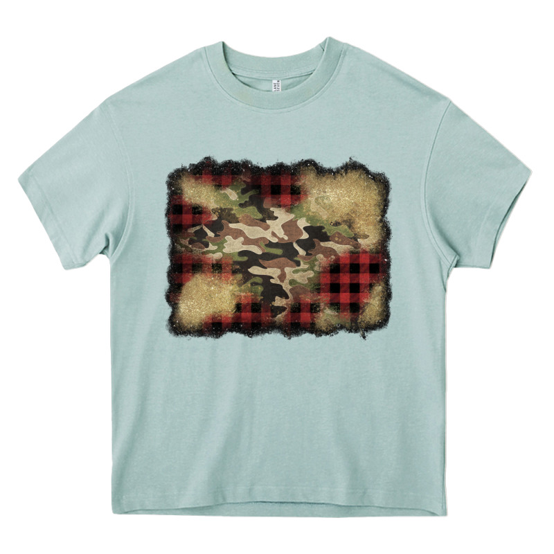 Buffalo Plaid Christmas Camouflage Glitter Background Heavy Core Tee by Jasminsmagicworld | Teevron