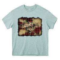 Arona buffalo plaid christmas camouflage glitter background Heavy Core Tee - Jasminsmagicworld