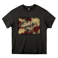 Asphalt buffalo plaid christmas camouflage glitter background Heavy Core Tee - Jasminsmagicworld