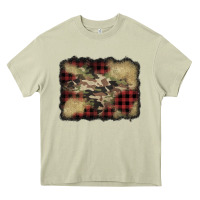 Mossy buffalo plaid christmas camouflage glitter background Heavy Core Tee - Jasminsmagicworld