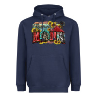 Navy Ranch mama Motthaer's Day Heavyweight Hoodie - FaDigitalArtStudio