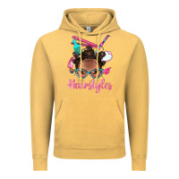 Vintage Mustard Afro Bantu Knots Hairstyles Messy Bun With Clasp Bbs Vintage Hoodie - BundleAndBundleShop