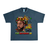 Midnight Navy juneteenth is my independence day Urban Heavy Tee - LillyAllenDesigns