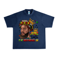 Navy juneteenth is my independence day Urban Heavy Tee - LillyAllenDesigns