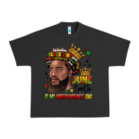Pigment Black juneteenth is my independence day Urban Heavy Tee - LillyAllenDesigns