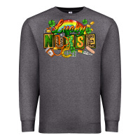 Charcoal Heather lucky nurse  St. Patricks Day Premium Sweatshirt - FaDigitalArtStudio