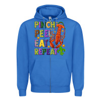 True Royal Pinch peel eat repeat crawfish Zipper Hoodie - HowdyJamesFarm