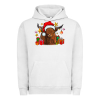 Festive Highland Cow Urban Hoodie | Teevron