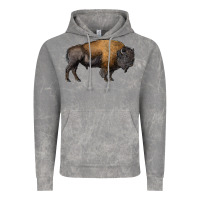 Cloud Rock american bison body Vintage Hoodie - RanaPortraitStore
