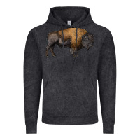 Vintage Black american bison body Vintage Hoodie - RanaPortraitStore