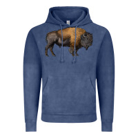 Vintage Denim american bison body Vintage Hoodie - RanaPortraitStore