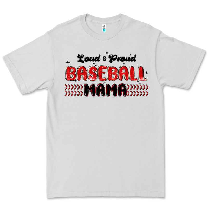 Loud And Proud Baseball Mama Premium Tee by MaliasSmallBusiness | Teevron
