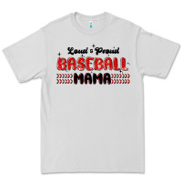 Dove Grey loud and proud baseball mama Premium Tee - MaliasSmallBusiness