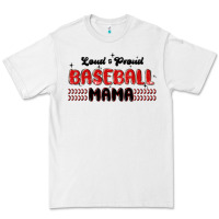 White loud and proud baseball mama Premium Tee - MaliasSmallBusiness