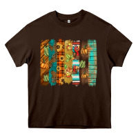 Chocolate Brown thanksgiving brushstroke Heavy Core Tee - BarkalooDesign