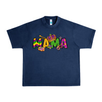 Navy mama mardi gras Urban Heavy Tee - LillyAllenDesigns