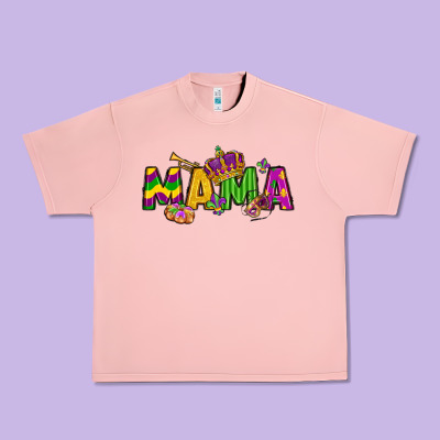 Mama Mardi Gras Urban Heavy Tee Designed By Lillyallendesigns