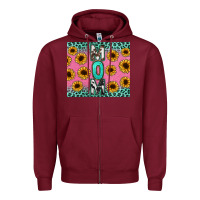 Burgundy Mom sunflower glitter Zipper Hoodie - CowGirlArtShop