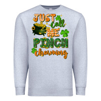 Heather Grey Just call me pinch charming St. Patricks Day Premium Sweatshirt - FaDigitalArtStudio