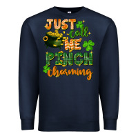 Navy Just call me pinch charming St. Patricks Day Premium Sweatshirt - FaDigitalArtStudio