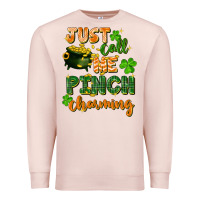 Pale Pink Just call me pinch charming St. Patricks Day Premium Sweatshirt - FaDigitalArtStudio