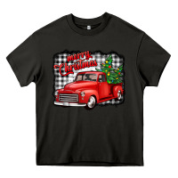 Asphalt merry christmas red truck christmas trees Heavy Core Tee - Jasminsmagicworld