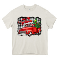 Cream merry christmas red truck christmas trees Heavy Core Tee - Jasminsmagicworld