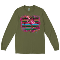 Army Green Flamingo Christmas Long Sleeve Tee - Bettercallsaul