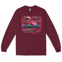 Burgundy Flamingo Christmas Long Sleeve Tee - Bettercallsaul