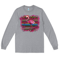 Heather Grey Flamingo Christmas Long Sleeve Tee - Bettercallsaul